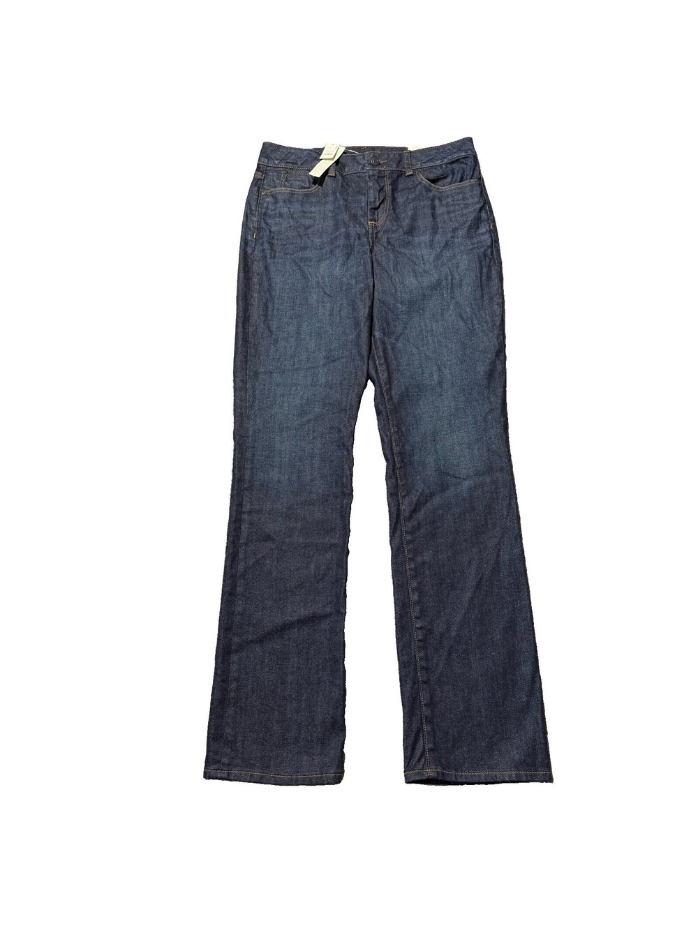 NWT Talbots Heritage Straight Jeans Womens 10/30 Dark Wash Stretch Denim